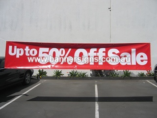 50% off sale sign for advertising in Fairfield, Fiddletown Sydney