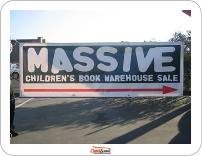 Book Sale Banner as example