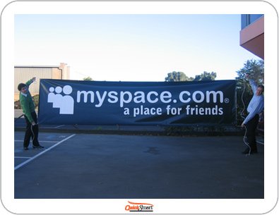 myspace Flexible Banner Black Australia Version