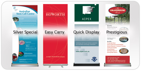 Banner Stand Display Montage